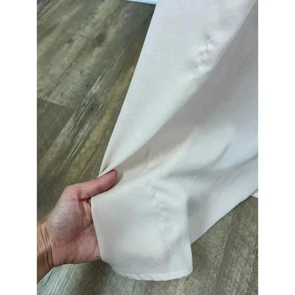 Show Me Your MuMu Hacienda Maxi Dress Off Shoulder Nude Chiffon Lined Size L - Picture 5 of 16